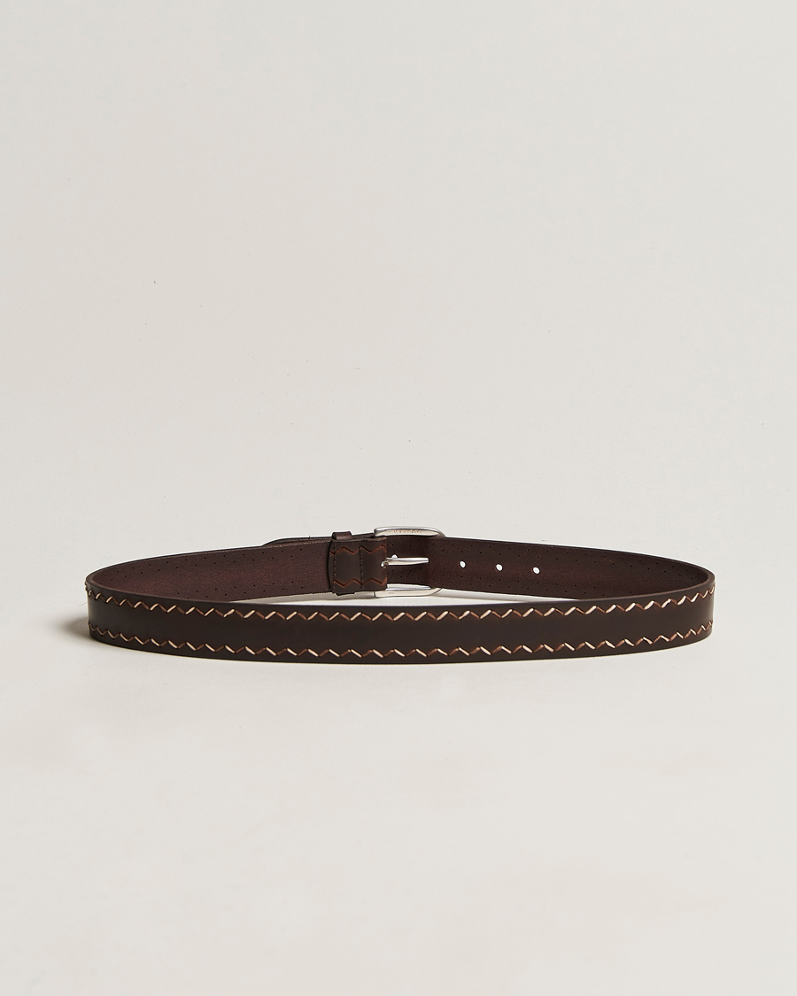 Herre |  | Orciani | Bull Gaucho Leather Belt Dark Brown