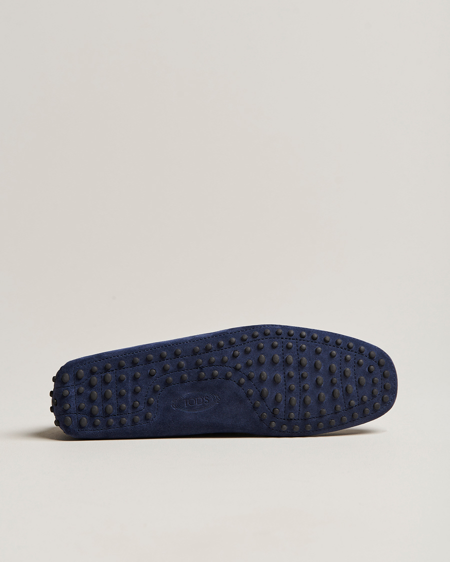 Herre | Tod's Laccetto Gommino Carshoe Navy Suede | Tod's | Laccetto Gommino Carshoe Navy Suede
