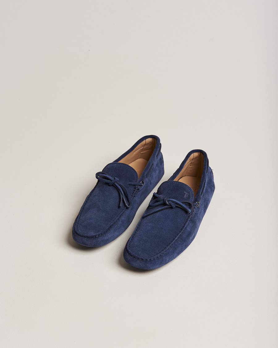 Herre | Sko | Tod's | Laccetto Gommino Carshoe Navy Suede