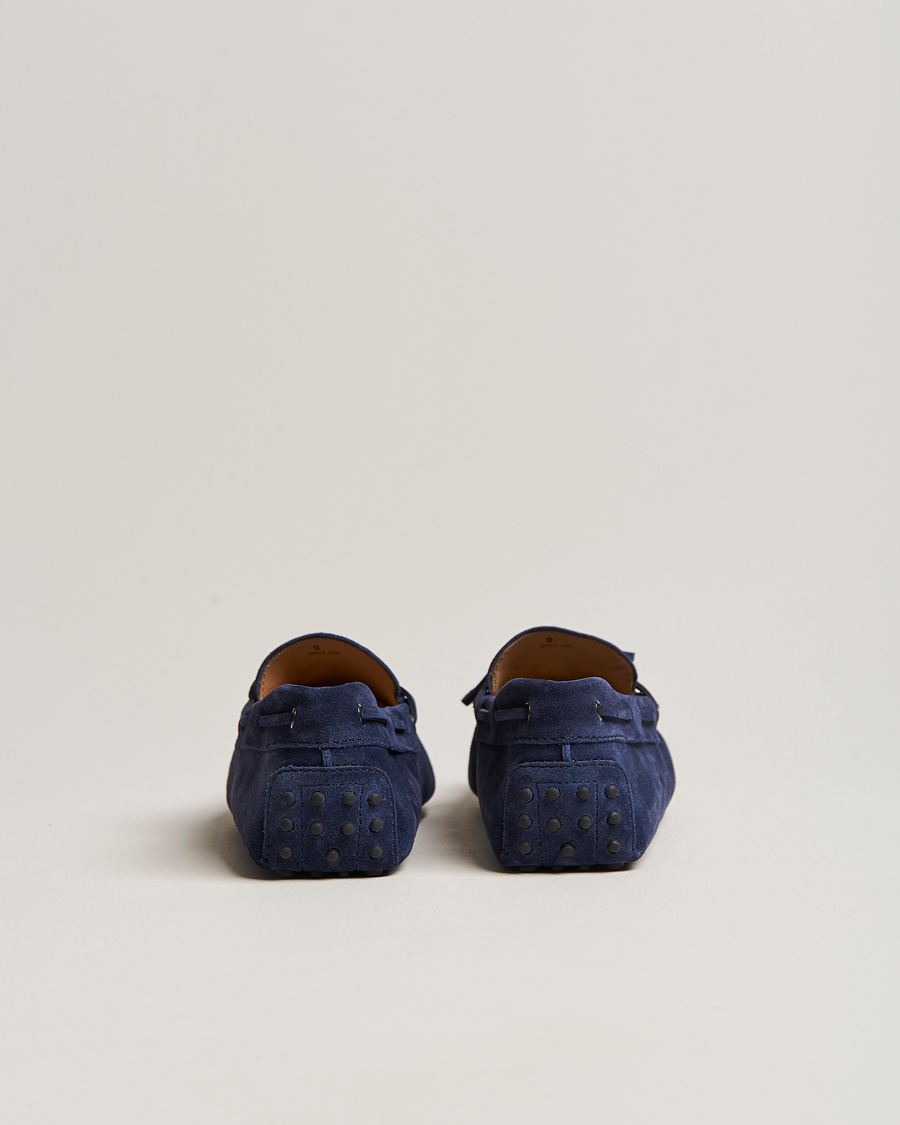 Herre | Tod's Laccetto Gommino Carshoe Navy Suede | Tod's | Laccetto Gommino Carshoe Navy Suede