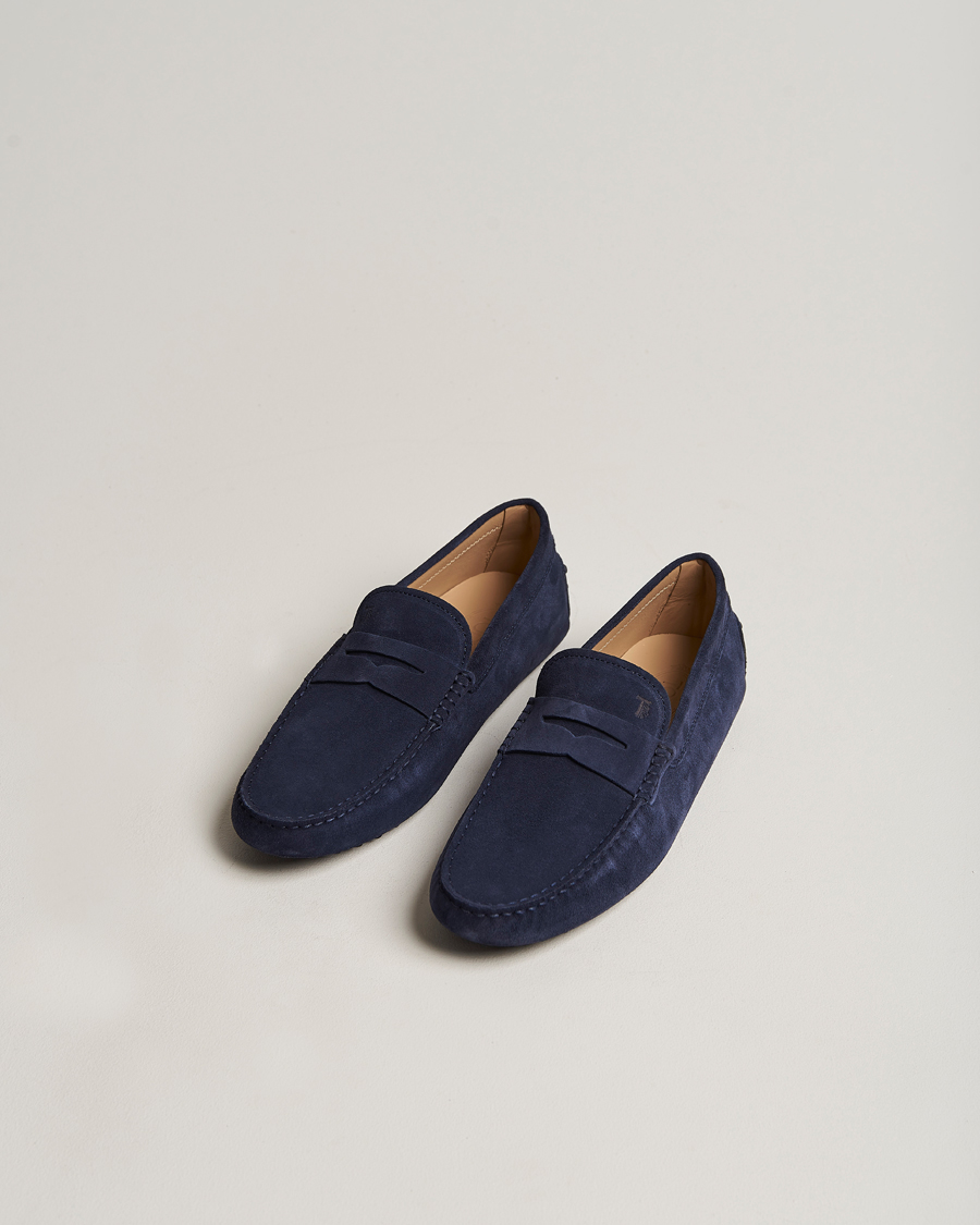 Herre | Tod's City Gommino Navy Suede | Tod's | City Gommino Navy Suede