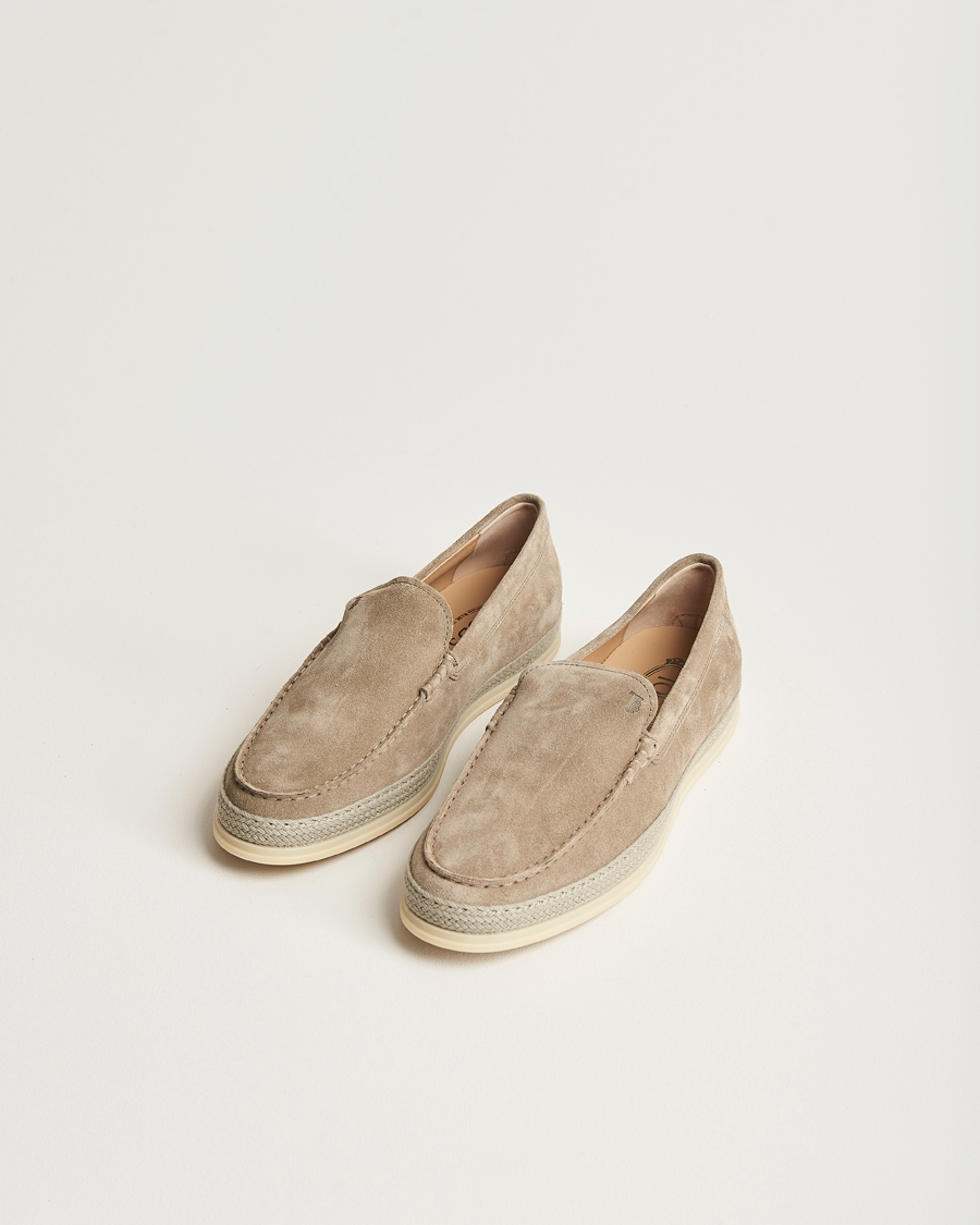 Herre | | Tod's | Raffia Loafers Taupe Suede