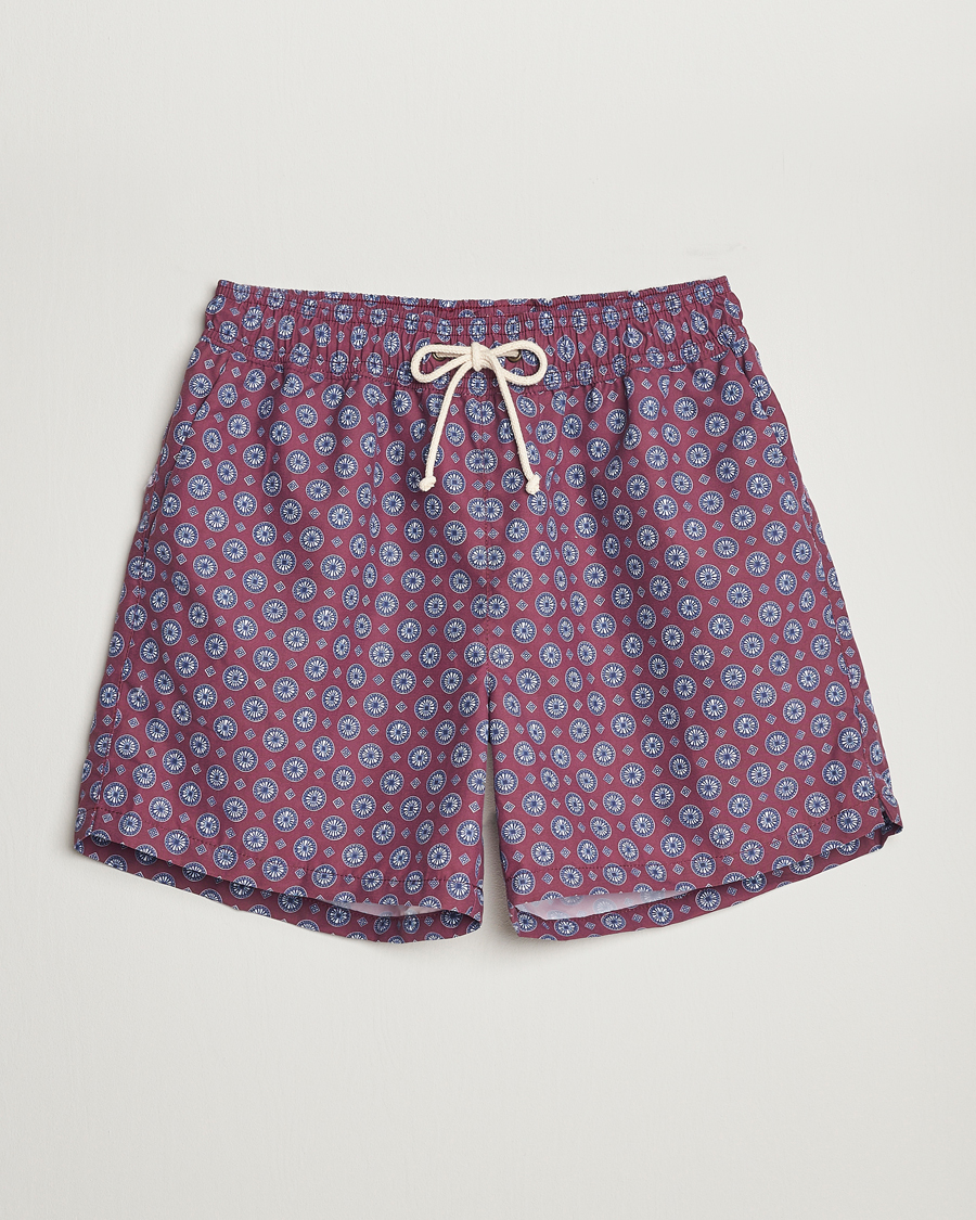Herre | Badeshorts | Ripa Ripa | Printed Swimshorts Wine