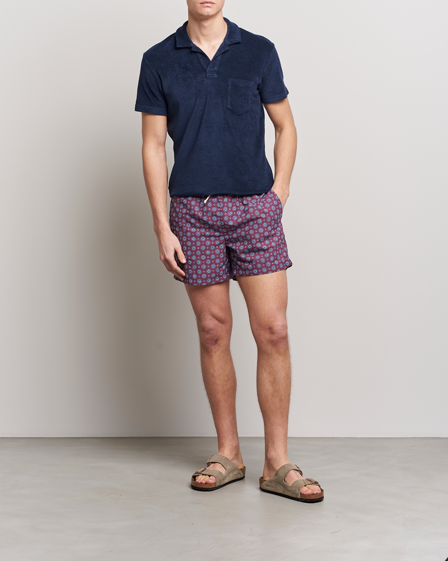 Herre | Badeshorts | Ripa Ripa | Printed Swimshorts Wine