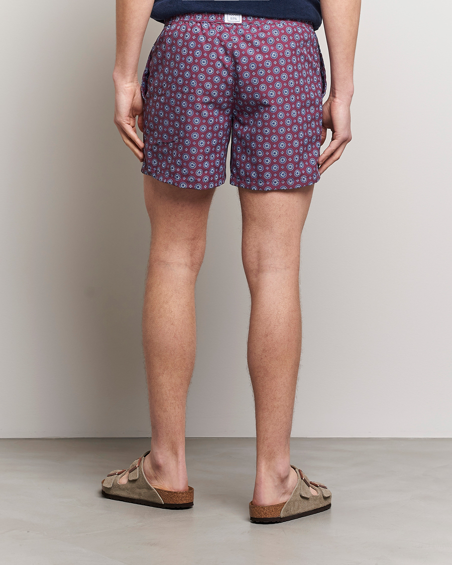 Herre | Badeshorts | Ripa Ripa | Printed Swimshorts Wine