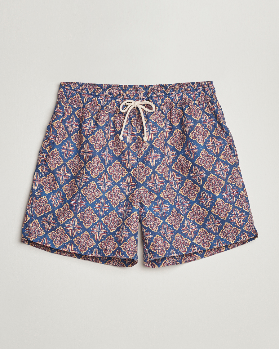 Herre | Badeshorts | Ripa Ripa | Printed Swimshorts Blue