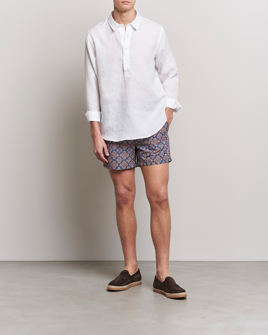 Herre | Badeshorts | Ripa Ripa | Printed Swimshorts Blue
