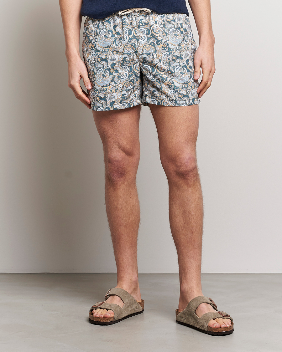 Herre | Badeshorts | Ripa Ripa | Printed Swimshorts Green