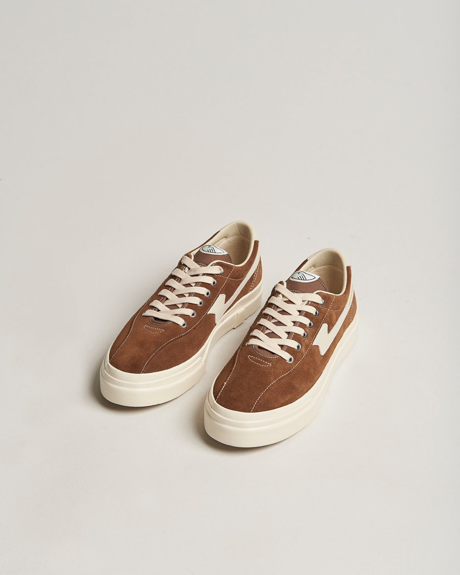 Herre | Stepney Workers Club Dellow S-Strike Suede Sneaker Bark/Ecru | Stepney Workers Club | Dellow S-Strike Suede Sneaker Bark/Ecru