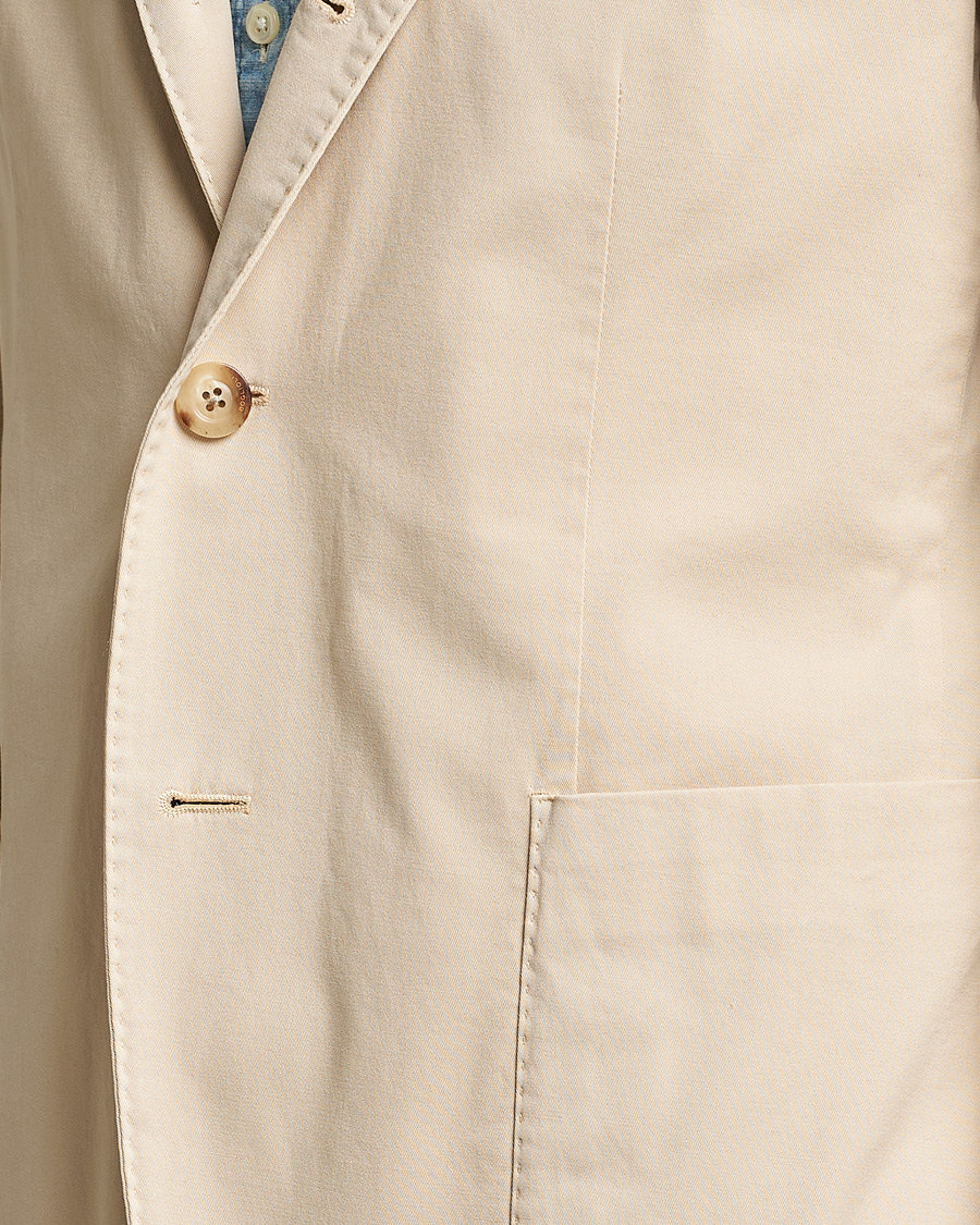 Herre | Dressjakker | Boglioli | K Jacket Cotton Stretch Blazer Light Beige