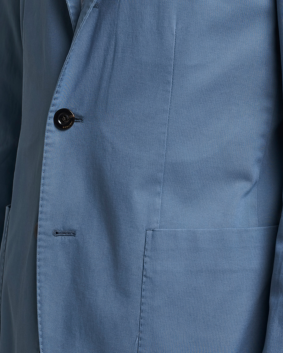 Herre | Dressjakker | Boglioli | K Jacket Cotton Stretch Blazer Dusty Blue