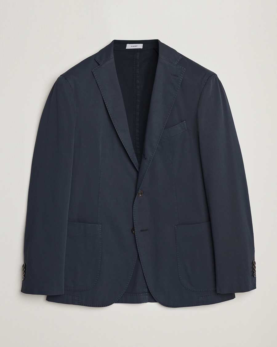 Herre | Dressjakker | Boglioli | K Jacket Cotton Stretch Blazer Navy