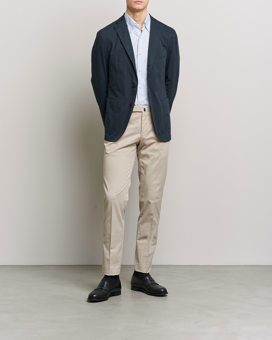 Herre | Dressjakker | Boglioli | K Jacket Cotton Stretch Blazer Navy