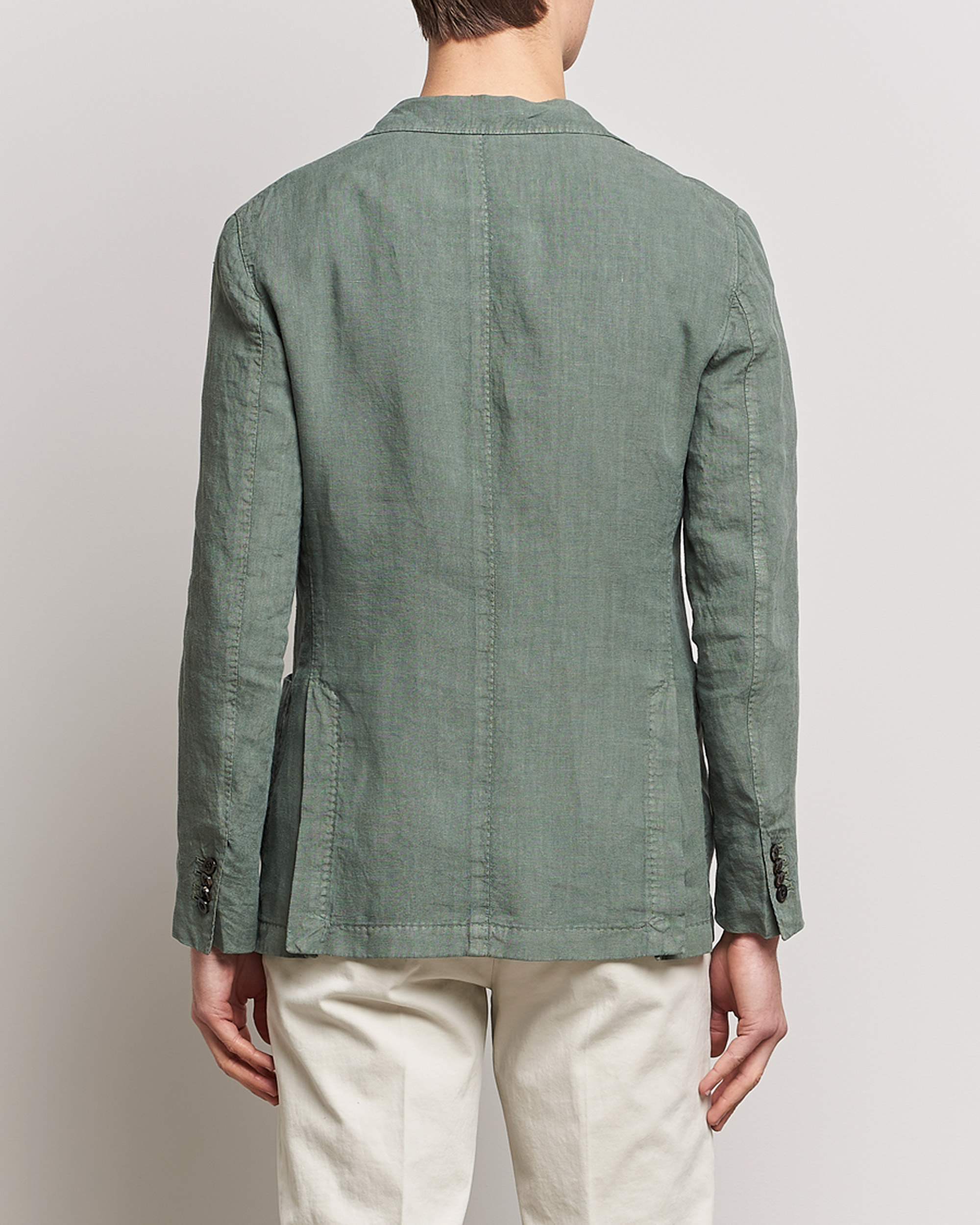 Herre | Dressjakker | Boglioli | K Jacket Linen Blazer Sage Green