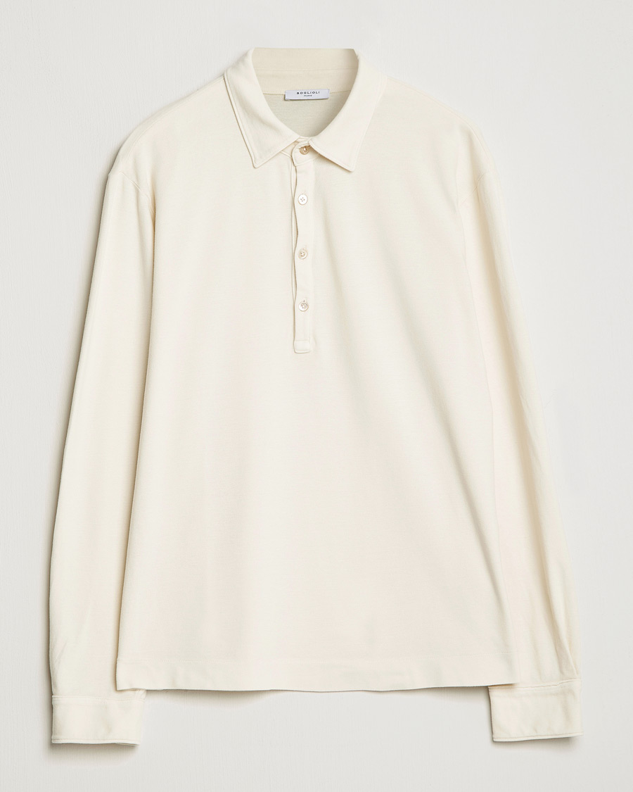 Herre | Gensere | Boglioli | Long Sleeve Polo Beige