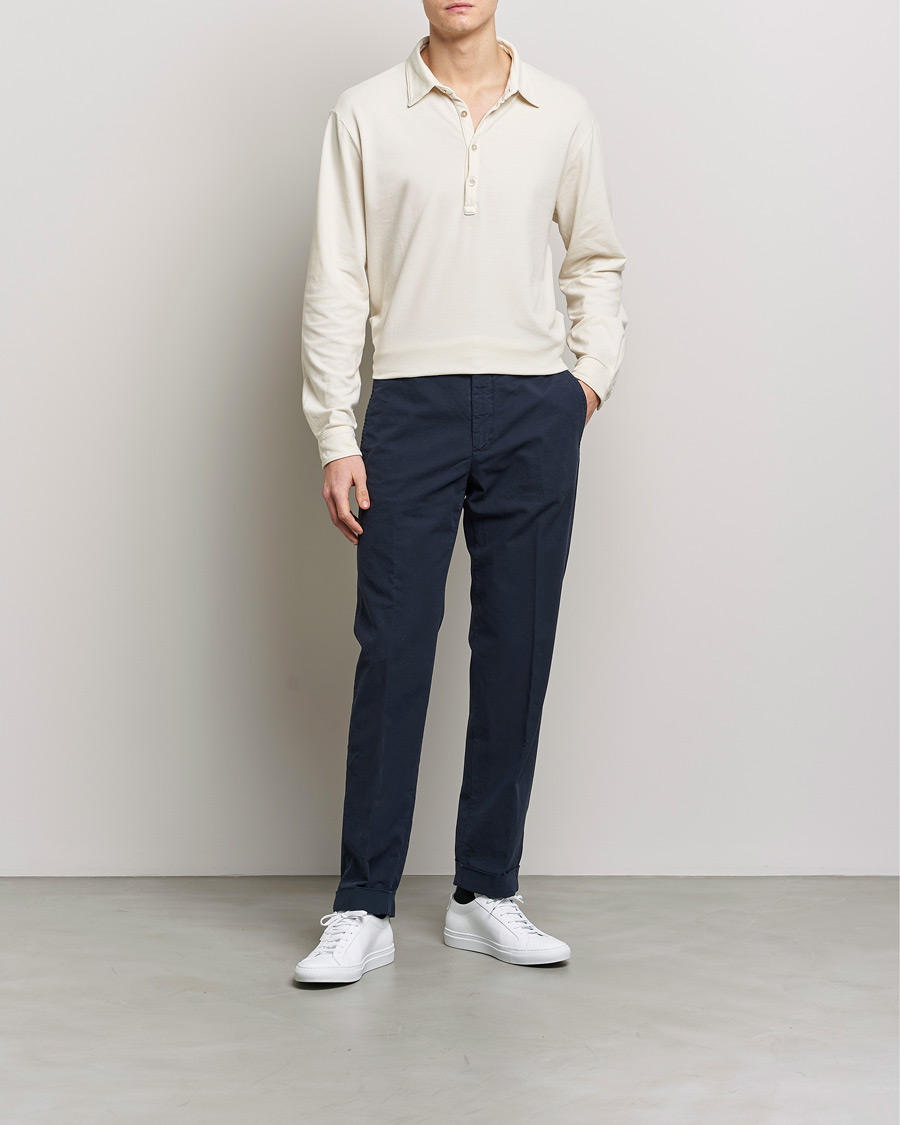 Herre | Gensere | Boglioli | Long Sleeve Polo Beige