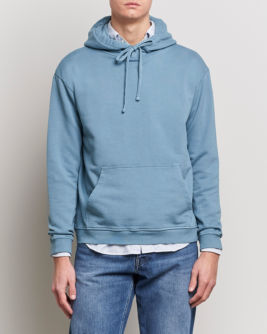 Herre |  | Boglioli | Hooded Sweater Dusty Blue
