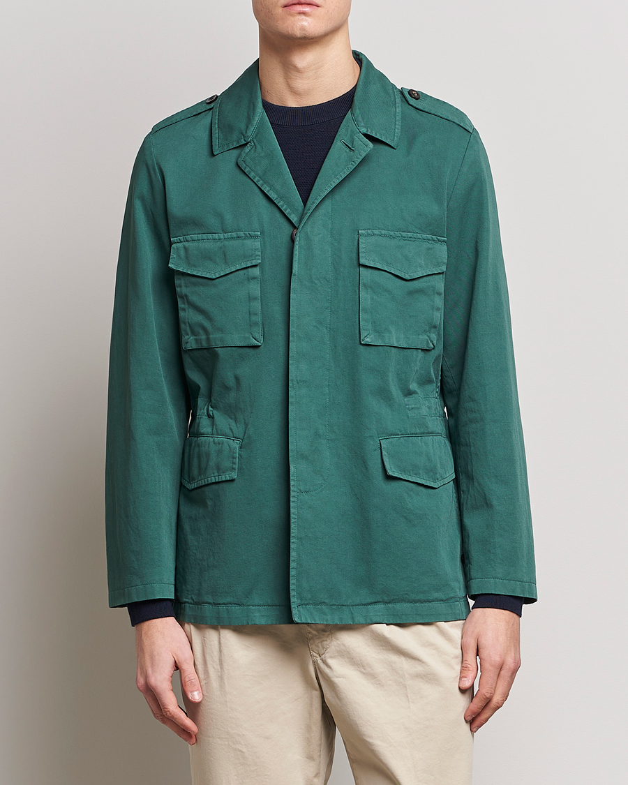 Herre | | Boglioli | Field Jacket Dark Green