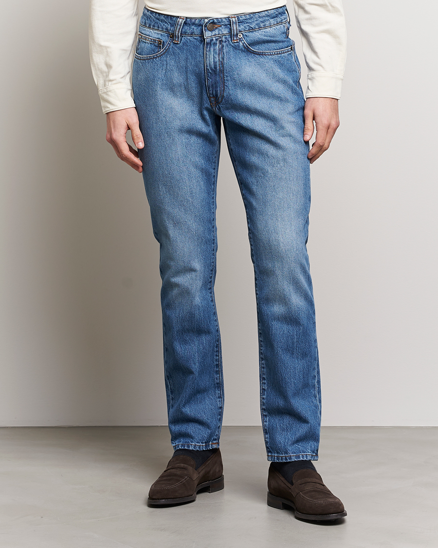 Herre |  | Boglioli | Denim Jeans Medium Wash