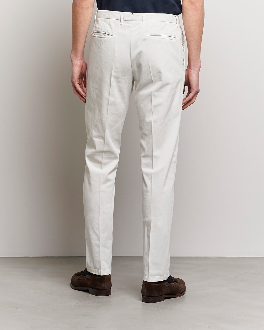 Herre | Bukser | Boglioli | Cotton Stretch Chinos Off White