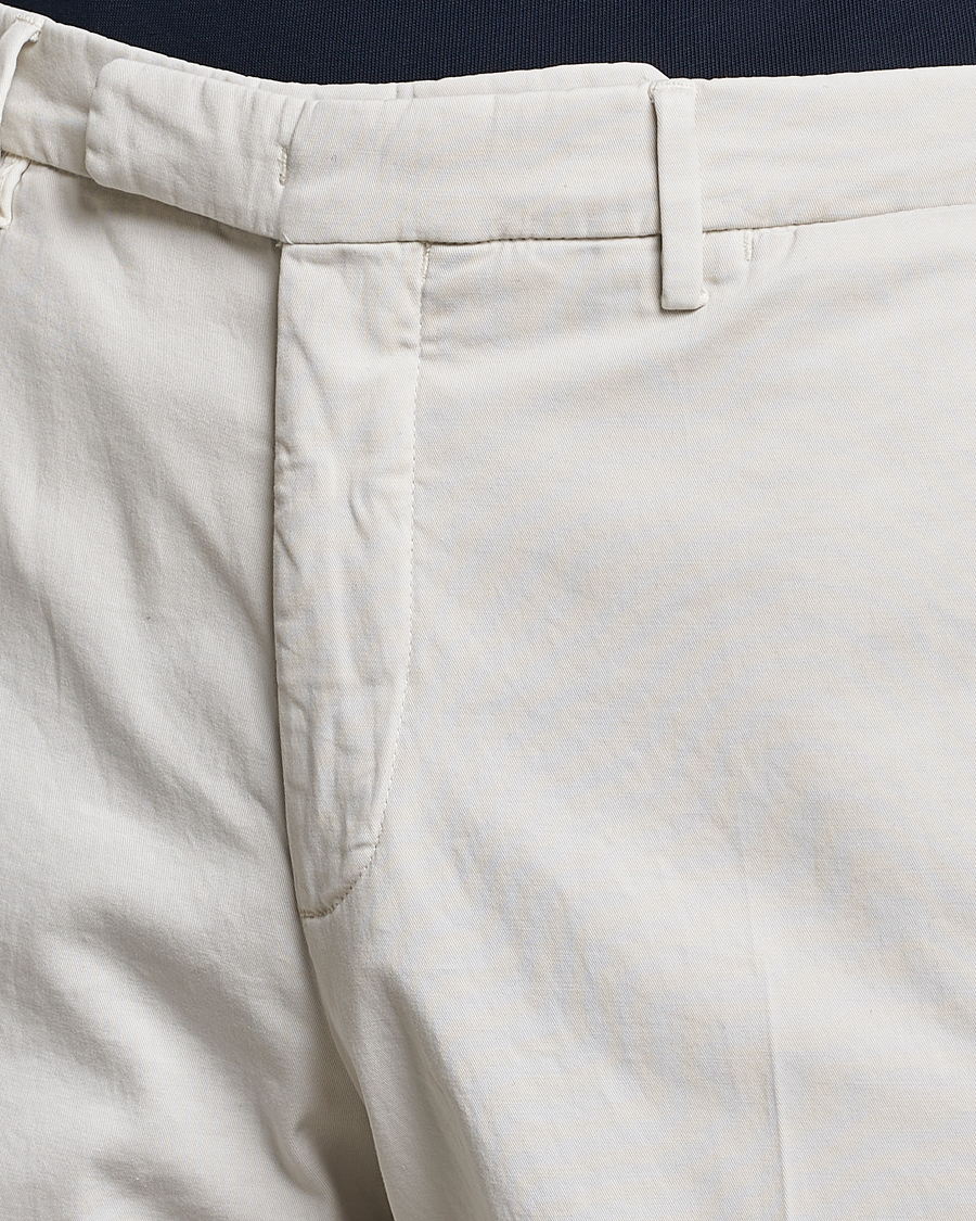 Herre | Bukser | Boglioli | Cotton Stretch Chinos Off White