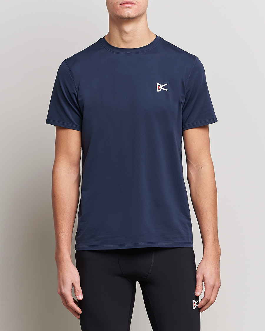 Herre | Kortermede t-shirts | District Vision | Deva-Tech Short Sleeve T-Shirt Navy