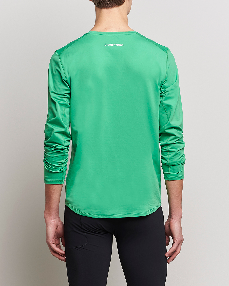 Herre | T-Shirts | District Vision | Deva-Tech Long Sleeve T-Shirt Algae