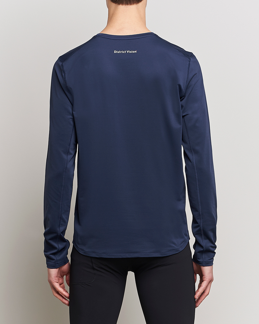 Herre | Gensere | District Vision | Deva-Tech Long Sleeve T-Shirt Navy