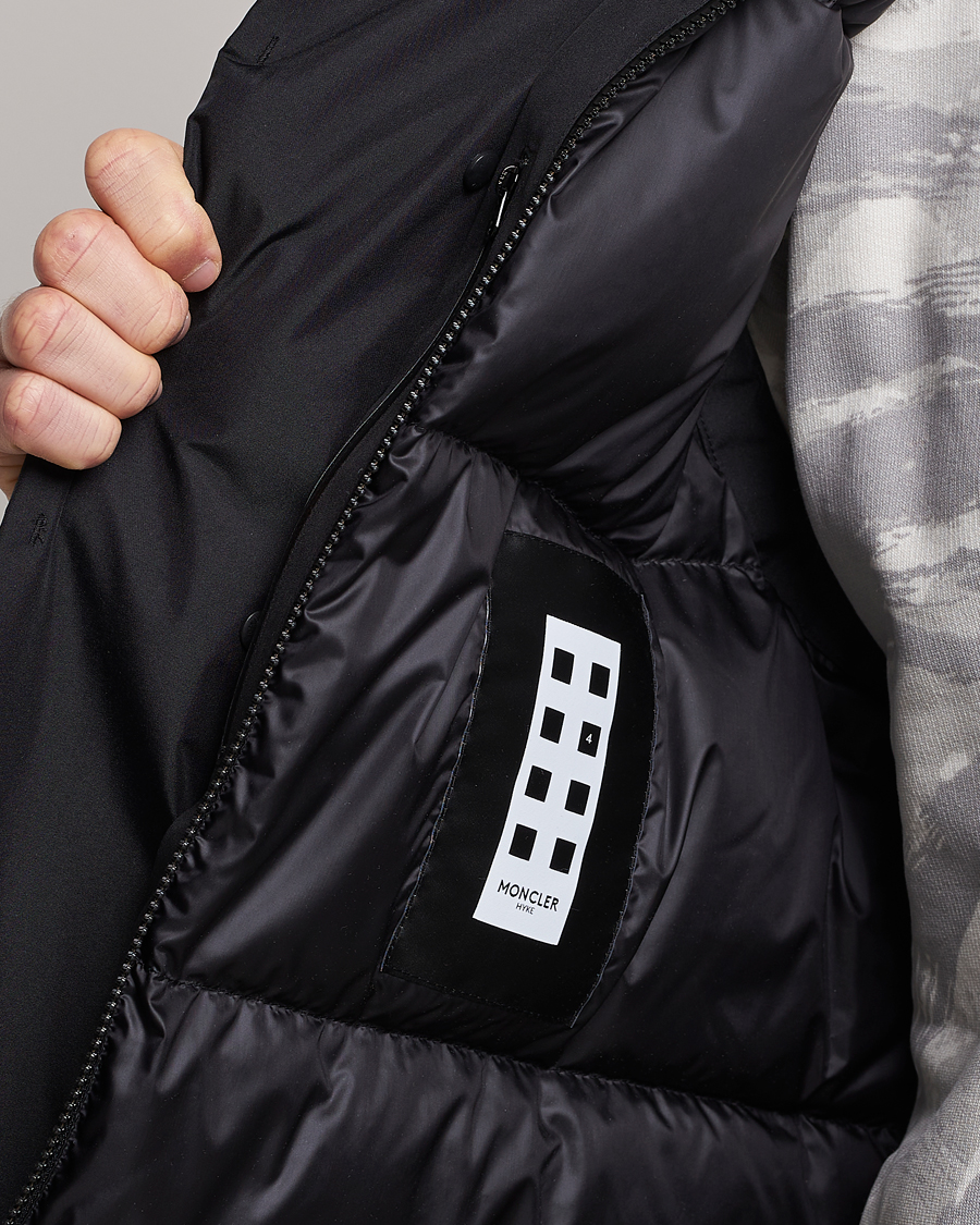 Herre | Vester | Moncler Genius | 4 Moncler Hyke Vanil Hooded Vest Black