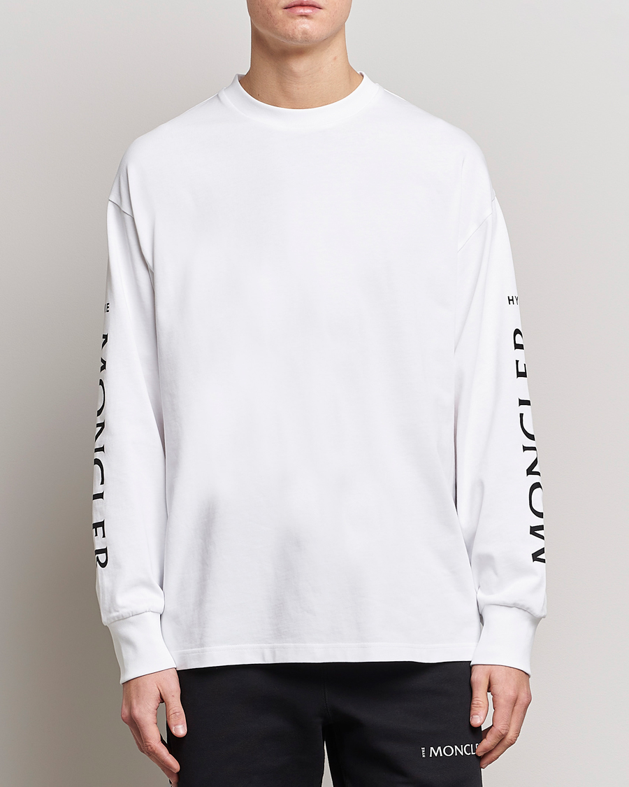 Herre | Langermede t-shirts | Moncler Genius | 4 Moncler Hyke Long Sleeve T-Shirt White