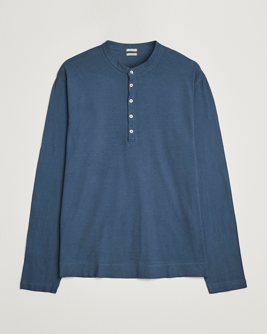 Herre | Gensere | Massimo Alba | Hawai Watercolor Henley Moon Rock