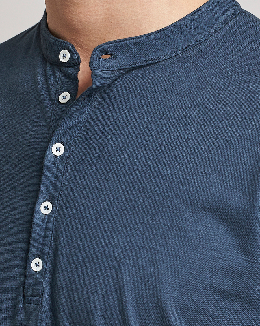 Herre | Gensere | Massimo Alba | Hawai Watercolor Henley Moon Rock
