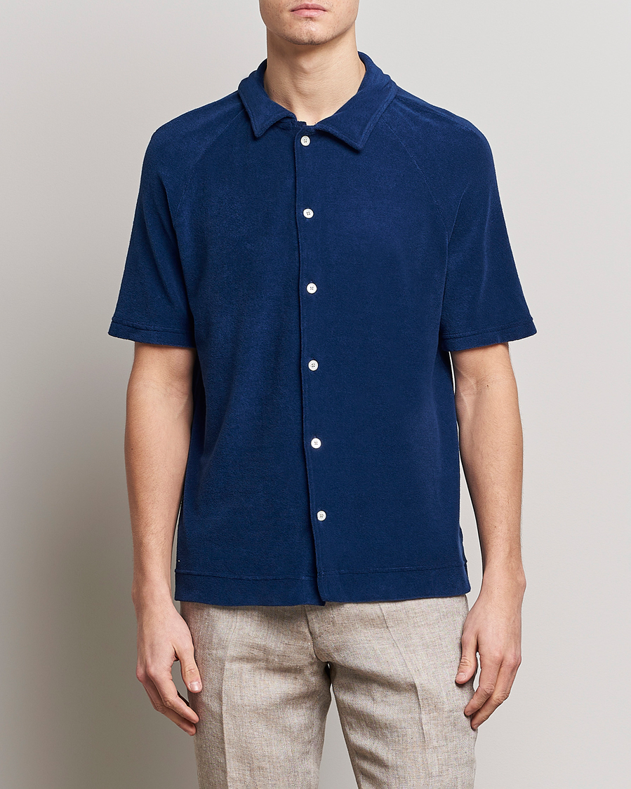 Herre | Pikéer | Massimo Alba | Terry Polo Shirt Navy