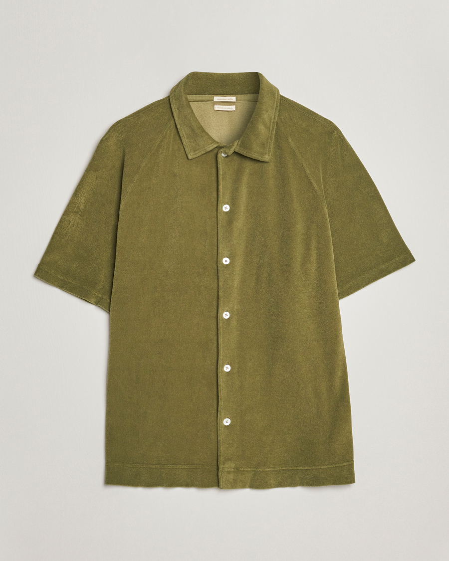 Herre | Pikéer | Massimo Alba | Terry Polo Shirt Green Desert