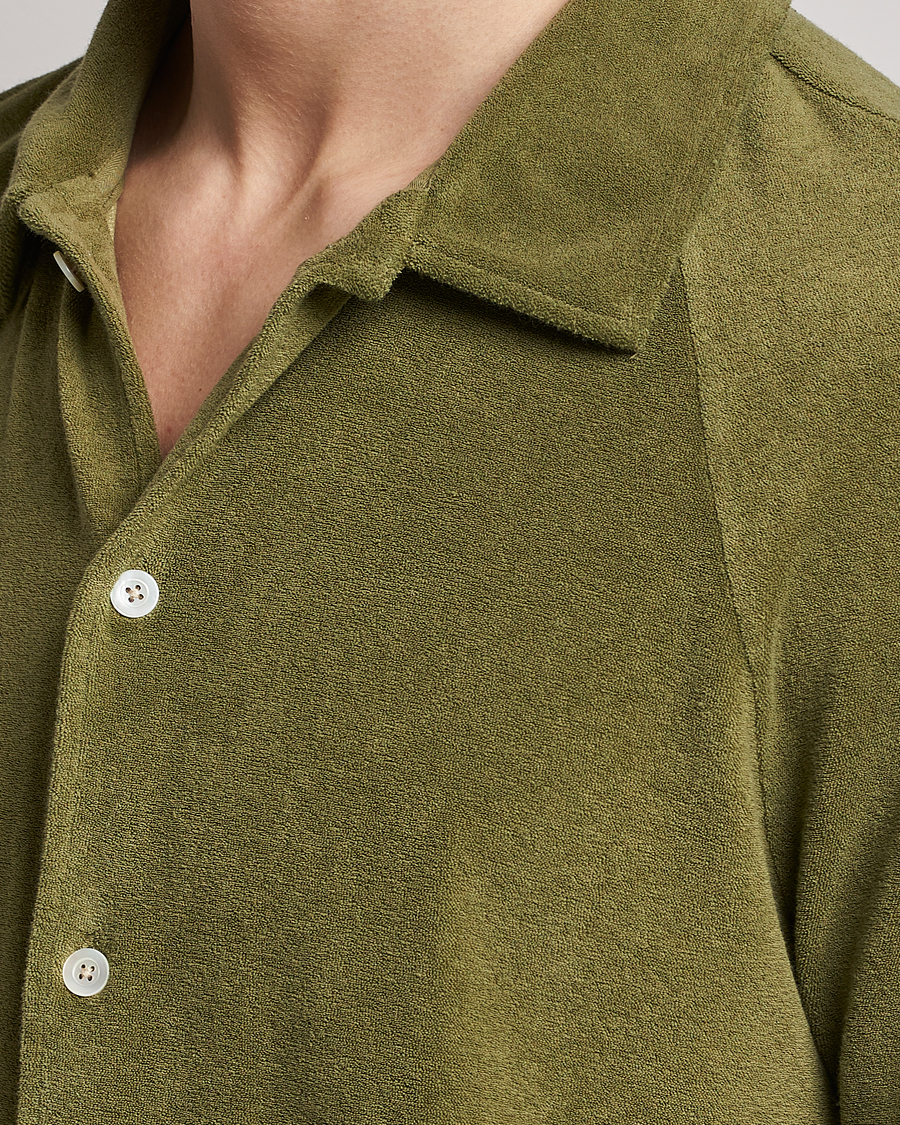 Herre | Pikéer | Massimo Alba | Terry Polo Shirt Green Desert