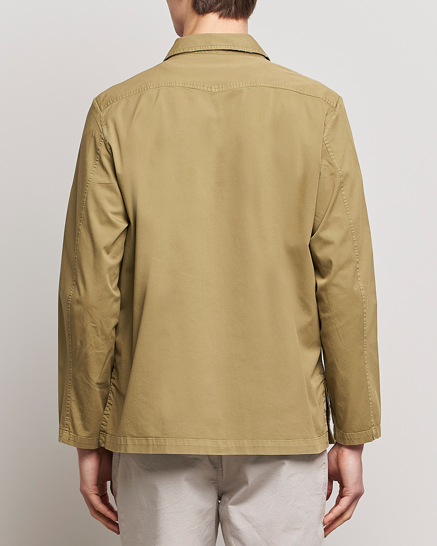 Herre | Jakker | Massimo Alba | Florida Stone Washed Shirt Jacket Green Desert