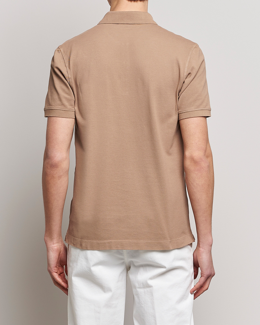Herre | Pikéer | Piacenza Cashmere | Portofino Short Sleeve Polo Beige