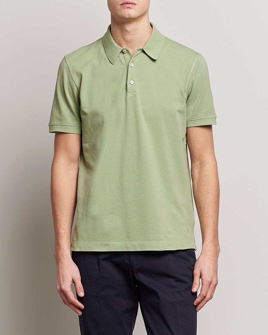 Herre |  | Piacenza Cashmere | Portofino Short Sleeve Polo Mint