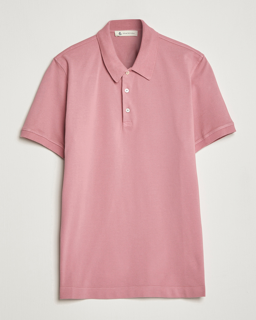 Herre | Pikéer | Piacenza Cashmere | Portofino Short Sleeve Polo Rosa