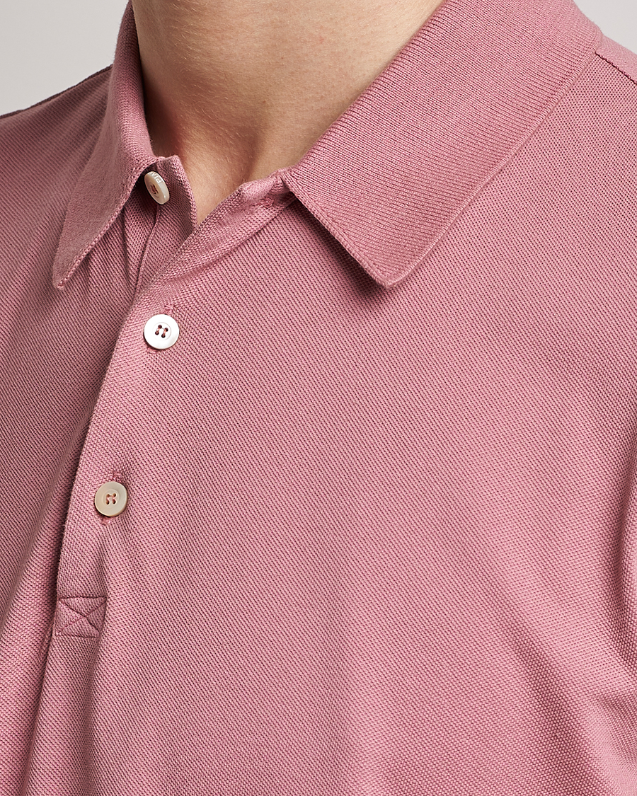 Herre | Pikéer | Piacenza Cashmere | Portofino Short Sleeve Polo Rosa
