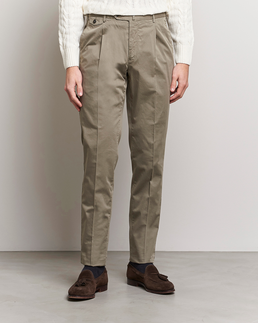 Herre |  | PT01 | Gentleman Fit Cotton Stretch Chinos Taupe