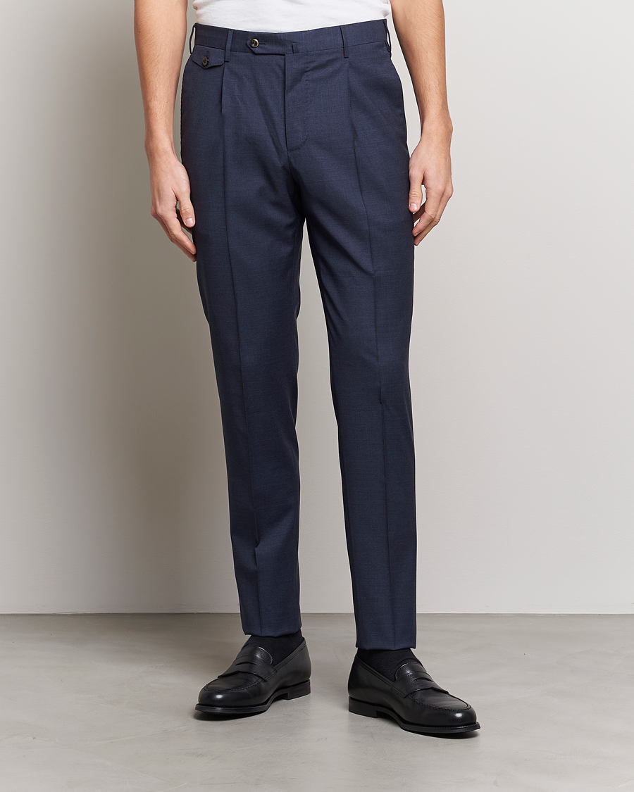 Herre | Bukser | PT01 | Gentleman Fit Wool Trousers Dark Blue