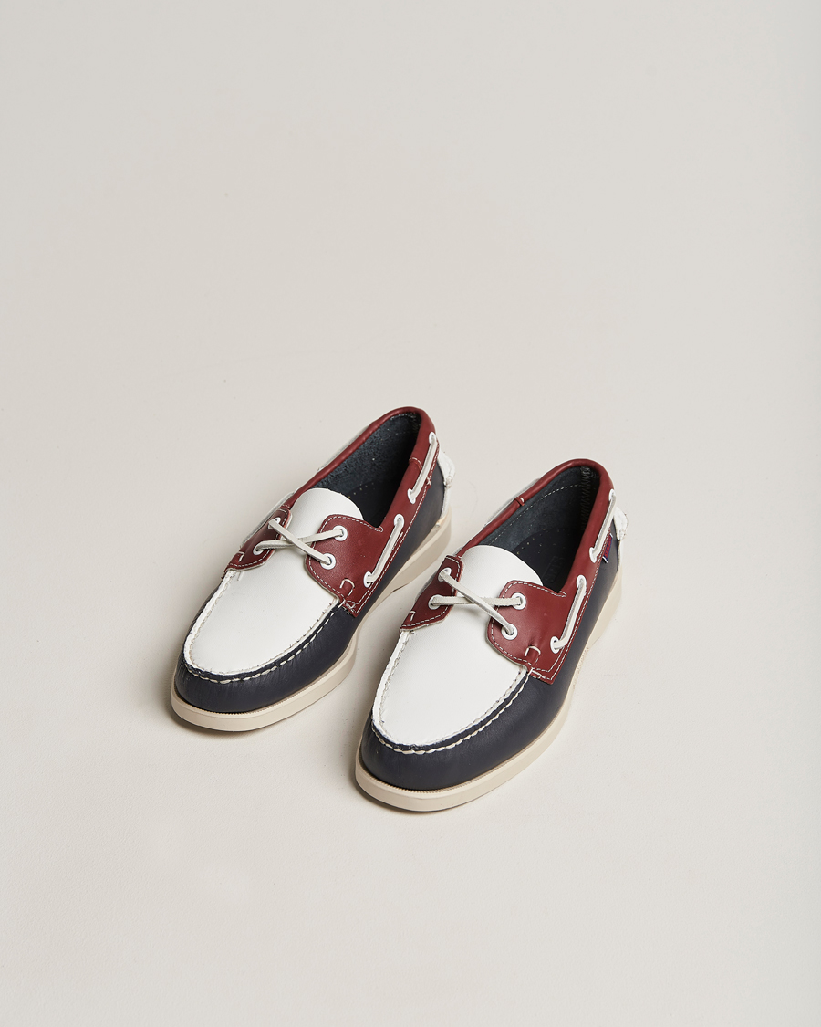 Herre |  | Sebago | Portland Spinnaker Shoe Blue/Red/White