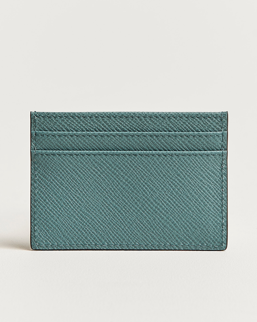 Herre | Smythson Panama Flat Cardholder Dark Teal | Smythson | Panama Flat Cardholder Dark Teal