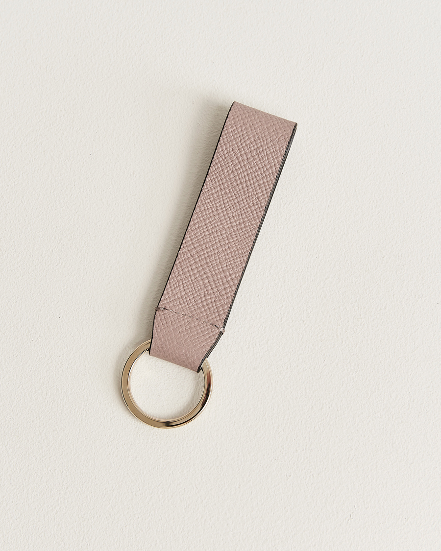 Herre | Nøkkelringer | Smythson | Panama Leather Keyring Taupe
