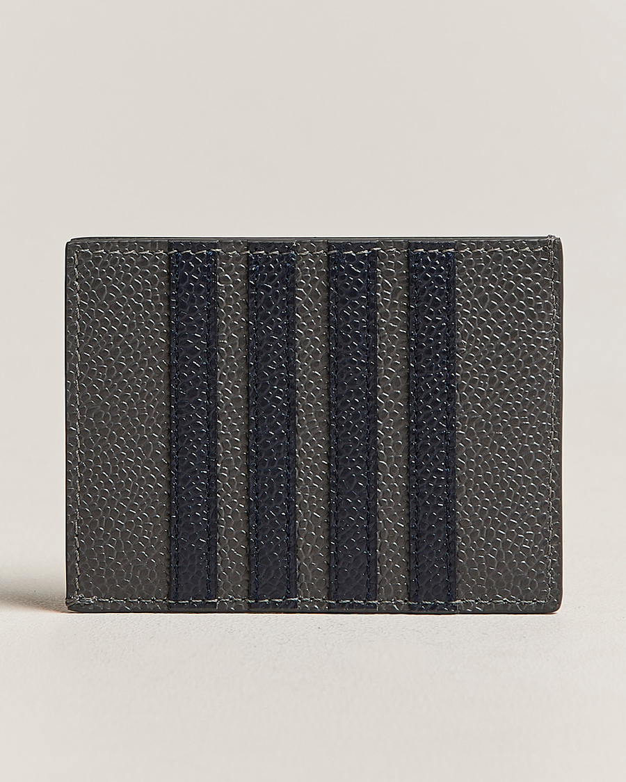 Herre | Kortholdere | Thom Browne | Pebble Grain Cardholder Dark Grey