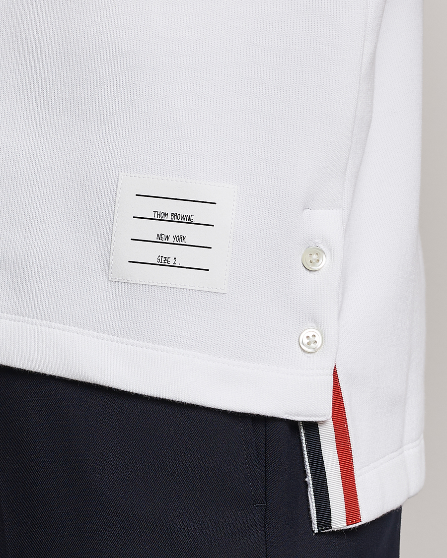 Herre | Pikéer | Thom Browne | Short Sleeve Pocket Polo White