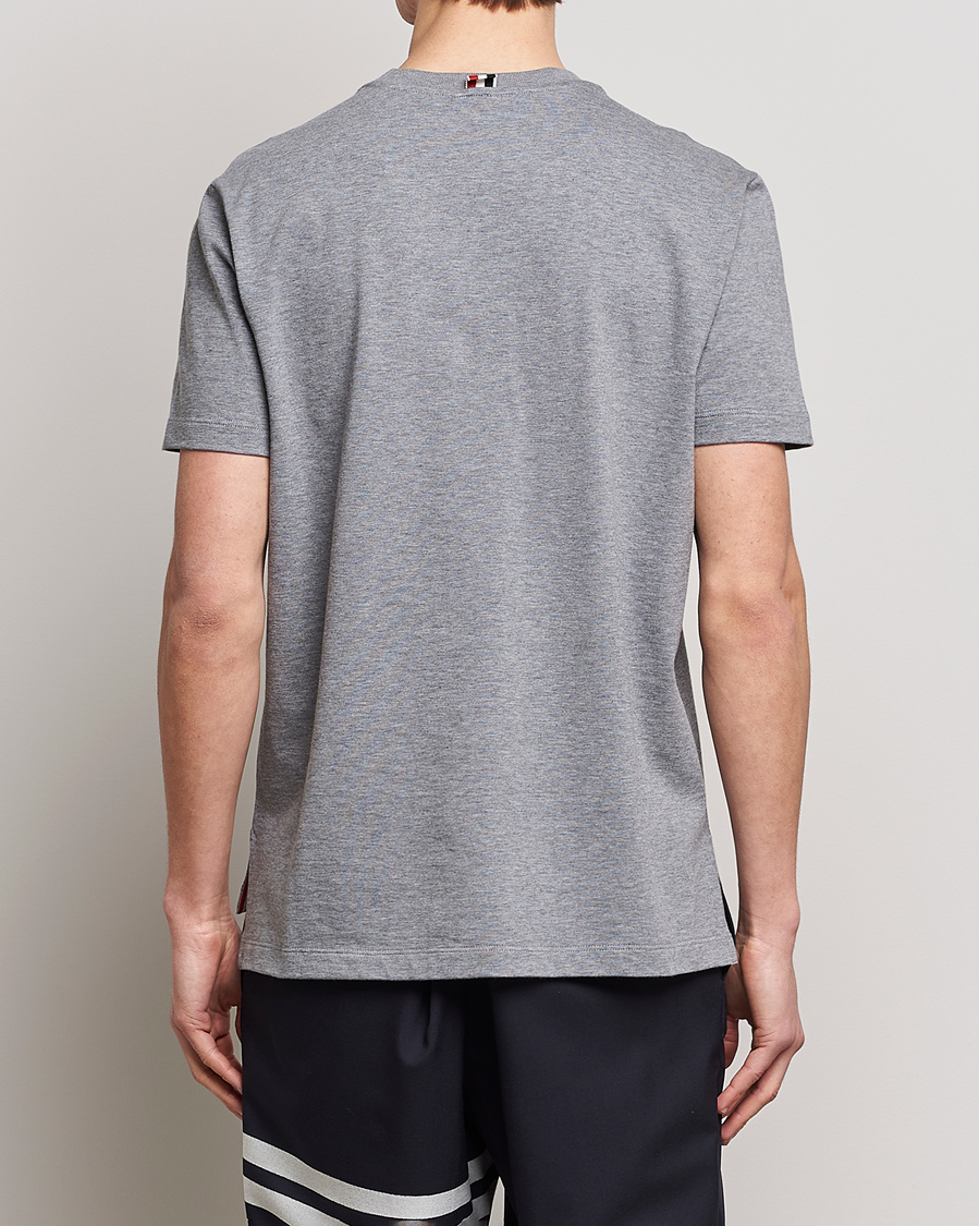 Herre | T-Shirts | Thom Browne | Anchor Embroidered T-Shirt Light Grey