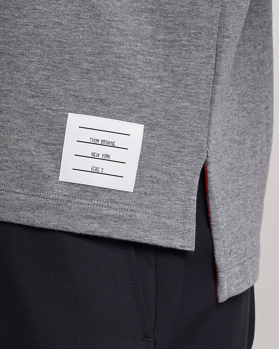 Herre | T-Shirts | Thom Browne | Anchor Embroidered T-Shirt Light Grey