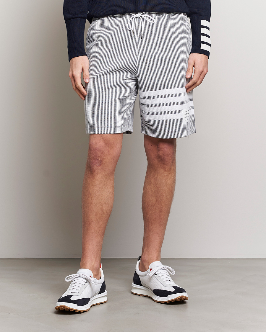 Herre | Shorts | Thom Browne | Seersucker Loopback Shorts Light Grey